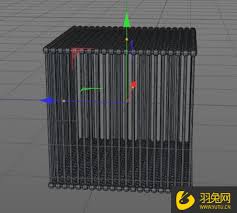 C4D如何制作立方体笼子建模