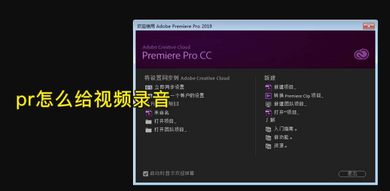 pr怎么给视频配音？Premiere视频配音教程