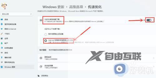win11怎么开启传递优化_win11开启传递优化的操作步骤