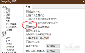 Everything如何设置允许多个窗口运行