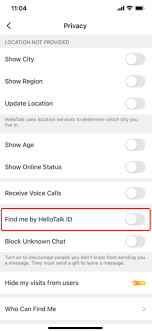 如何关闭hellotalk的id查找
