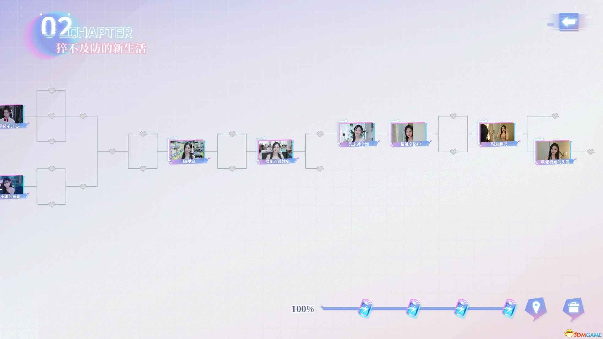 《完蛋！我被美女包围了！前传》全结局路线图 100%流程攻略图