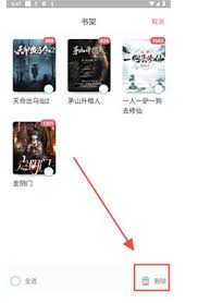 火星小说如何删除书籍