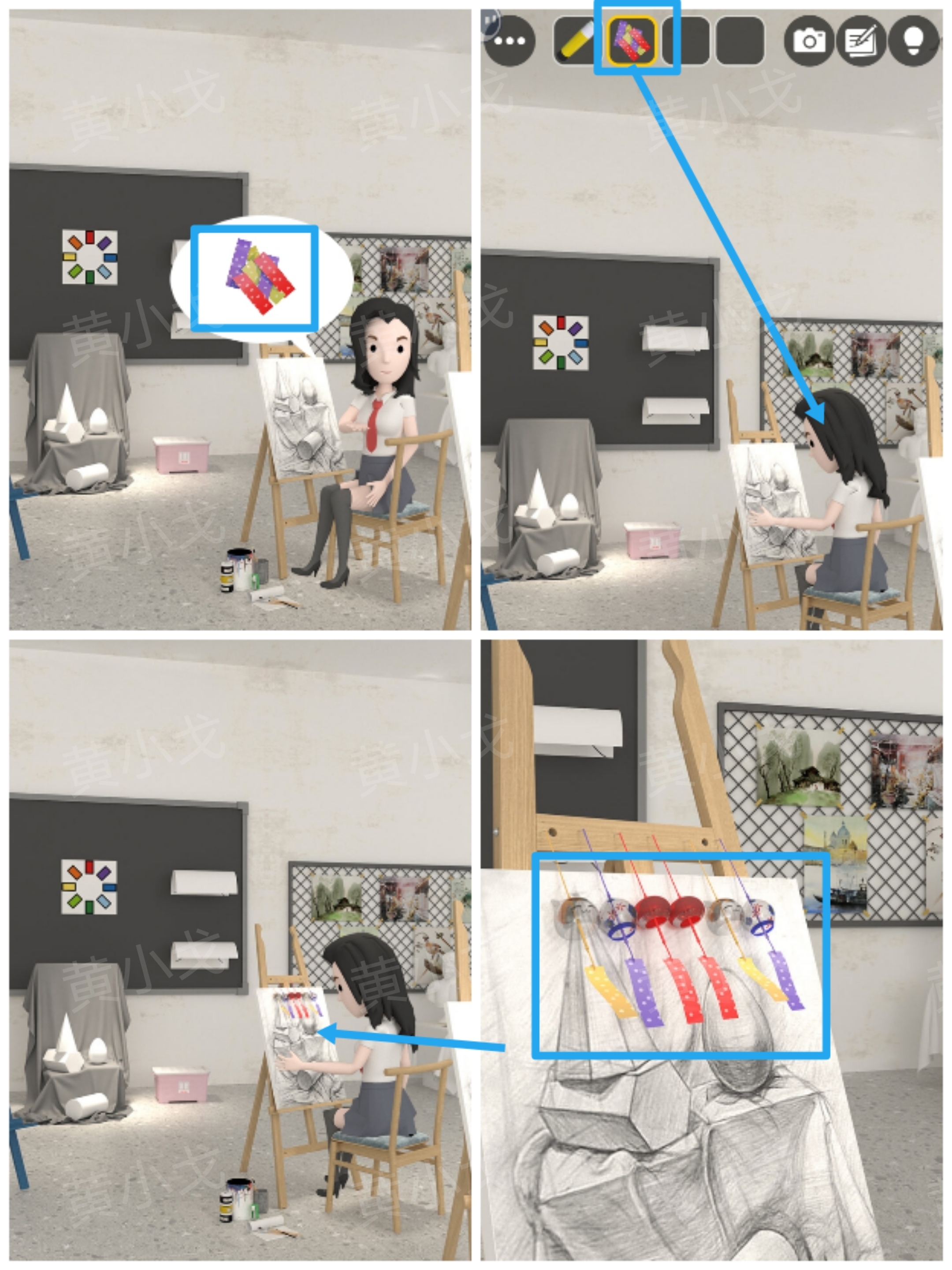 《Escape Room：侦探社》美术教室关卡攻略一