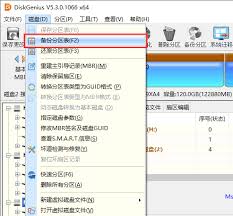 DiskGenius如何备份分区