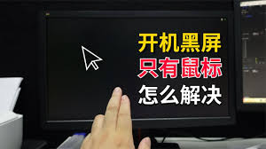 电脑开机黑屏只有鼠标怎么解决