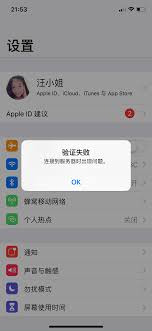 连接Apple ID服务器出错解决方法