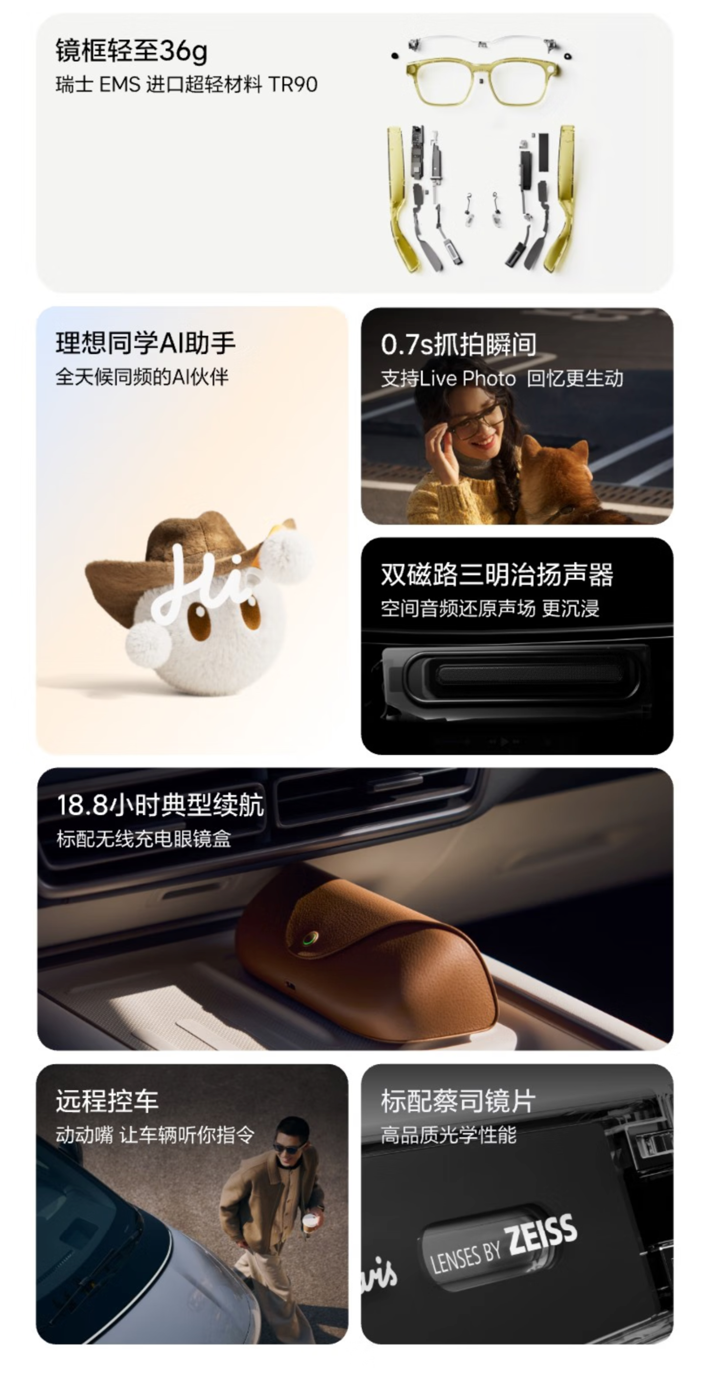 理想首款 AI 眼镜 Livis 发布：仅重 36 克、能控车、能听歌，国补后 1699 元起