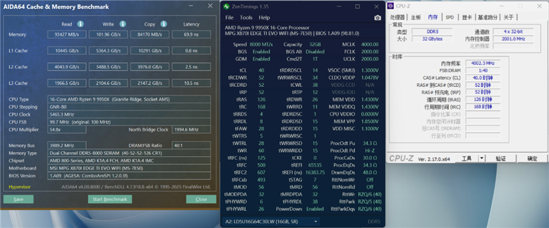 微星MPG X870I EDGE TI EVO WIFI 刀锋 钛主板评测：稳定释放200W 多种内存工具性能可提升50%