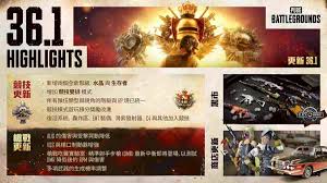 绝地求生36.1竞技比赛改版内容是什么