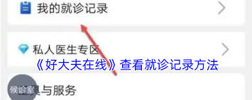好大夫在线如何查看问诊记录