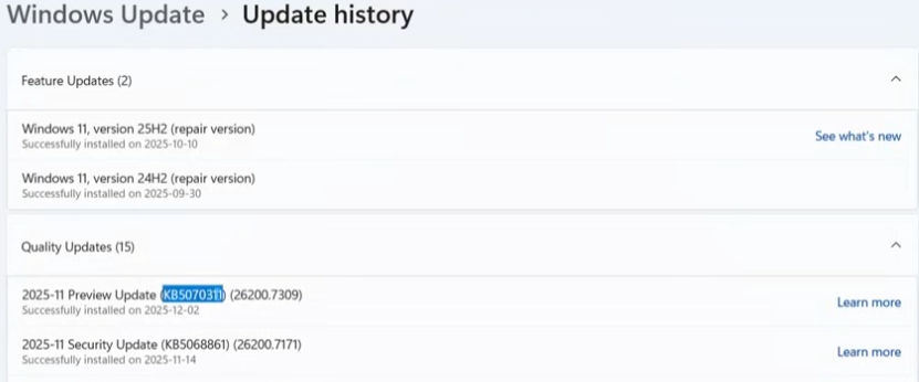 避坑微软 11 月 Win11 可选更新：文件管理器“闪光弹”、英特尔独显不兼容