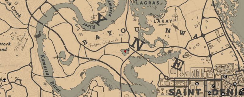 《荒野大镖客2》钓鱼点位置推荐