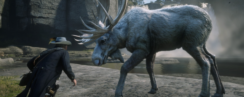 《荒野大镖客2》传说驼鹿捕获方法介绍