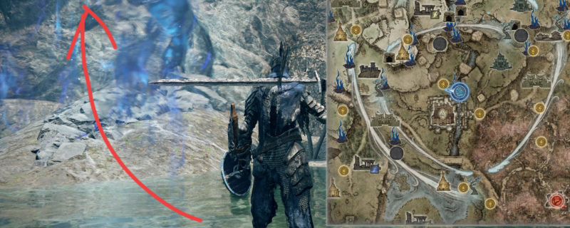 《艾尔登法环：黑夜君临》山妖主城无伤路线分享