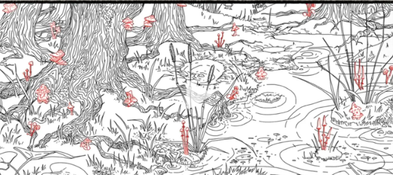 全民剧本大师红伞伞找齐图中100朵蘑菇如何过关