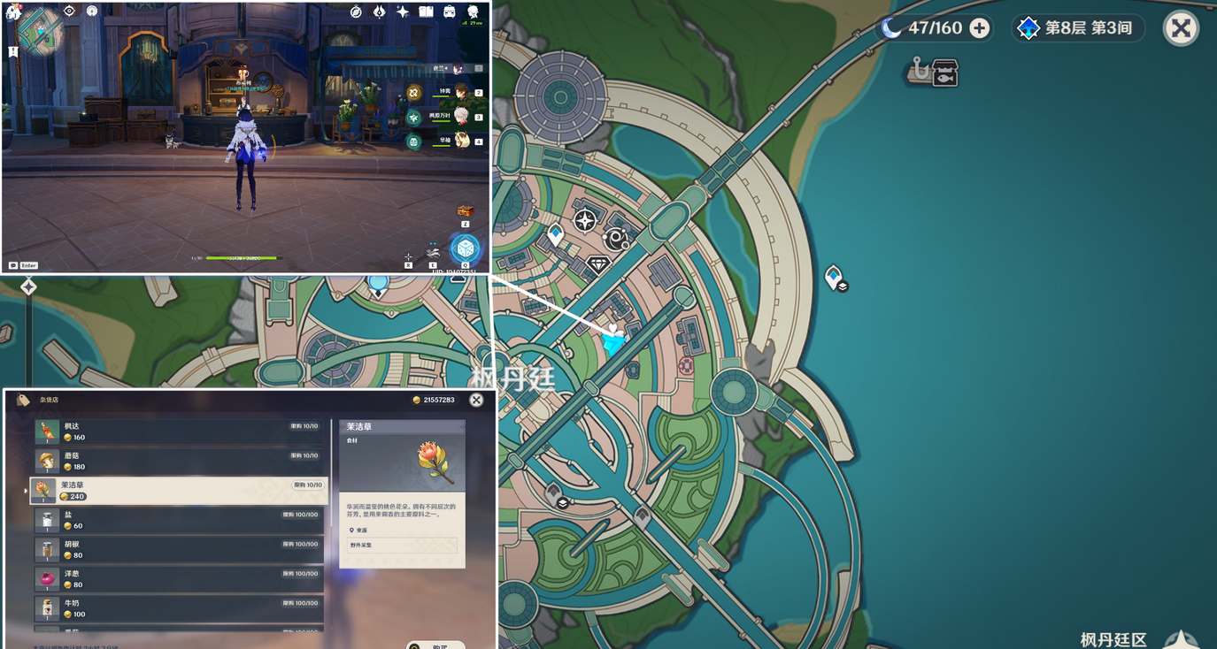 原神茉洁草哪里多