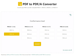 如何将文件转换成PDFA格式
