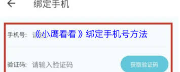 小鹰看看如何绑定手机号