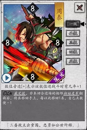 英雄爱三国SP周泰怎么样？周泰技能详解