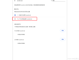 如何在谷歌浏览器中禁用javascript