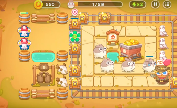 保卫萝卜4波仔很忙第二六关怎么布置