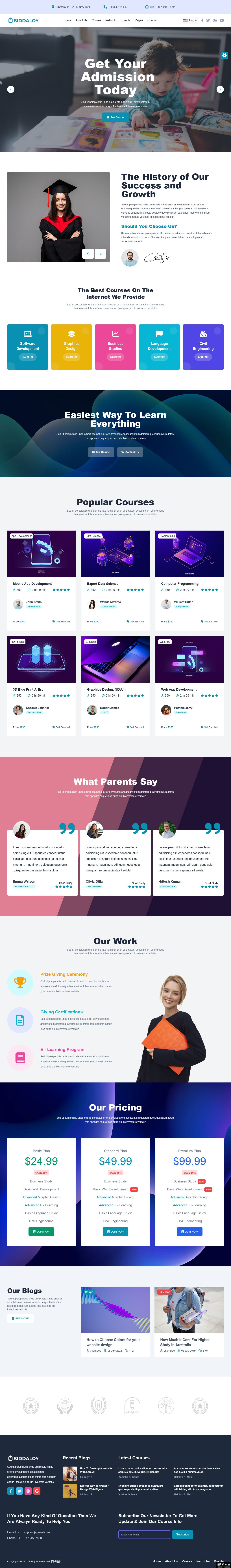 职业技术培训机构网站模板