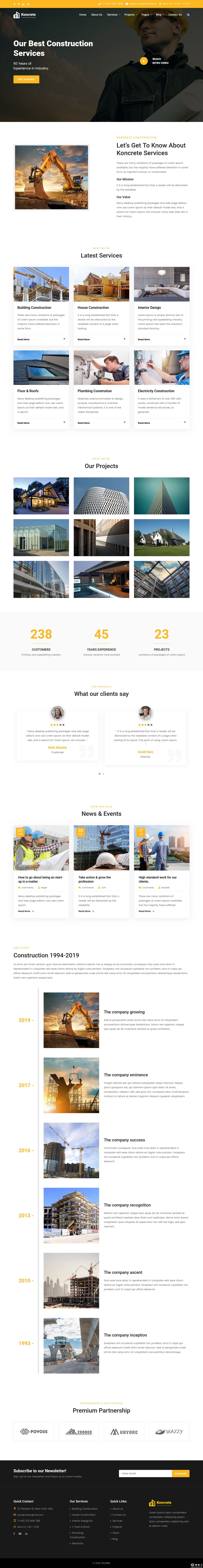 建筑与工程服务专业响应式网站模板