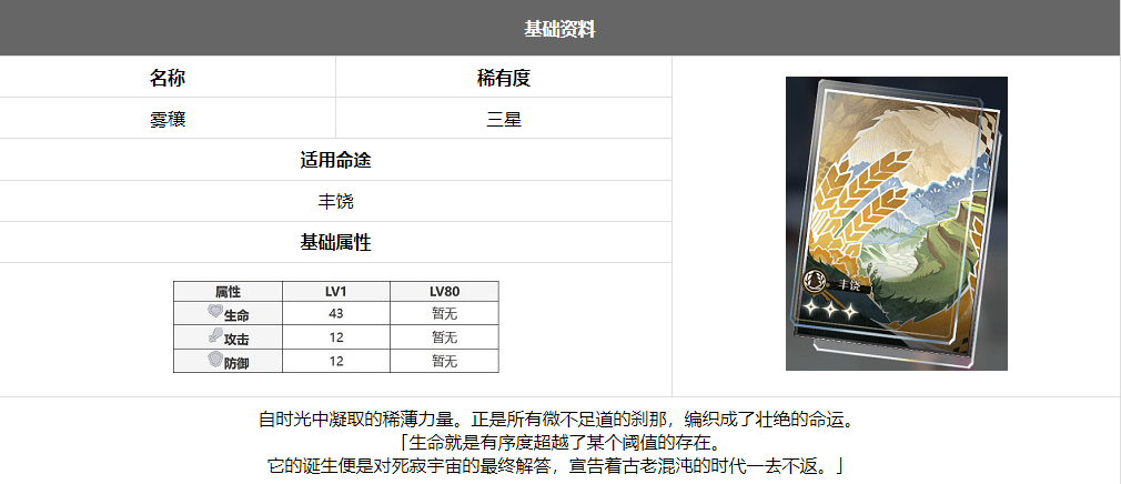 崩坏星穹铁道雾穰技能是什么