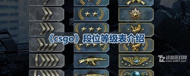 《csgo》段位等级表介绍