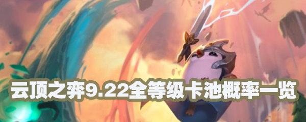 云顶之弈卡池抽取概率有什么变动？游戏新赛季卡池抽取概率变动介绍