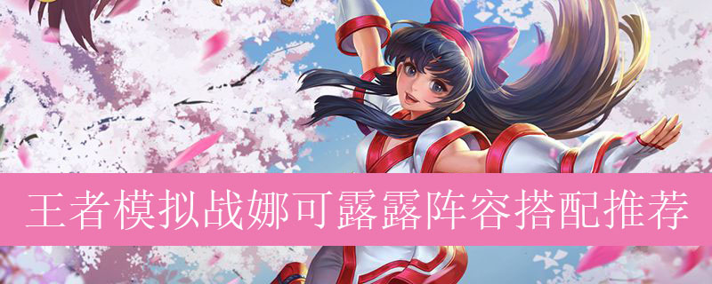 王者模拟战娜可露露阵容如何搭配_王者自走棋娜可露露最强阵容推荐