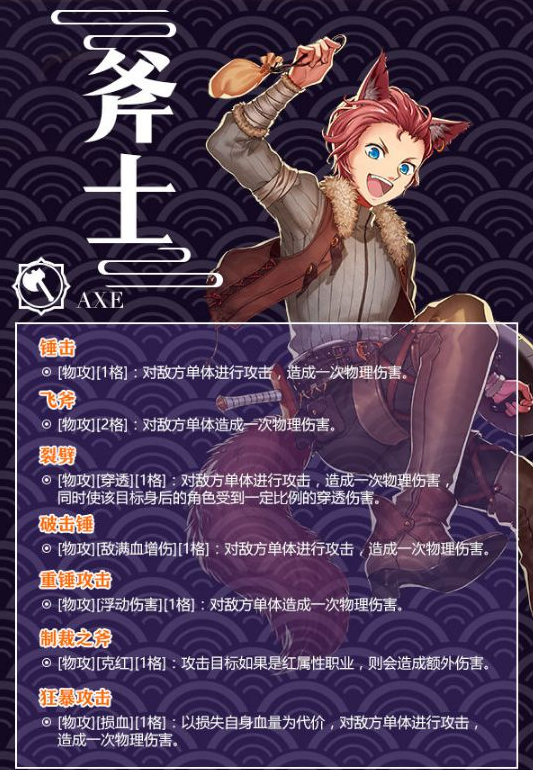 螺旋英雄谭斧士技能有哪些？斧士技能属性及玩法介绍