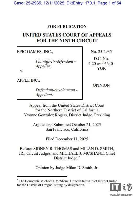 美上诉法院撤回部分禁令：允许苹果对 Epic 等外部支付链接重新收费