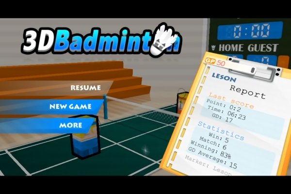 3d羽毛球单机中文版