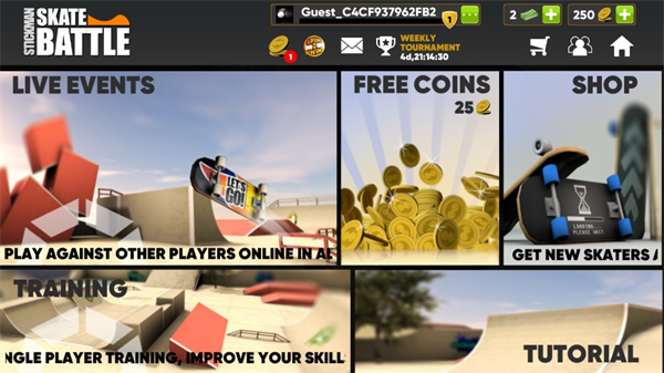 火柴人滑板对决无限金币版