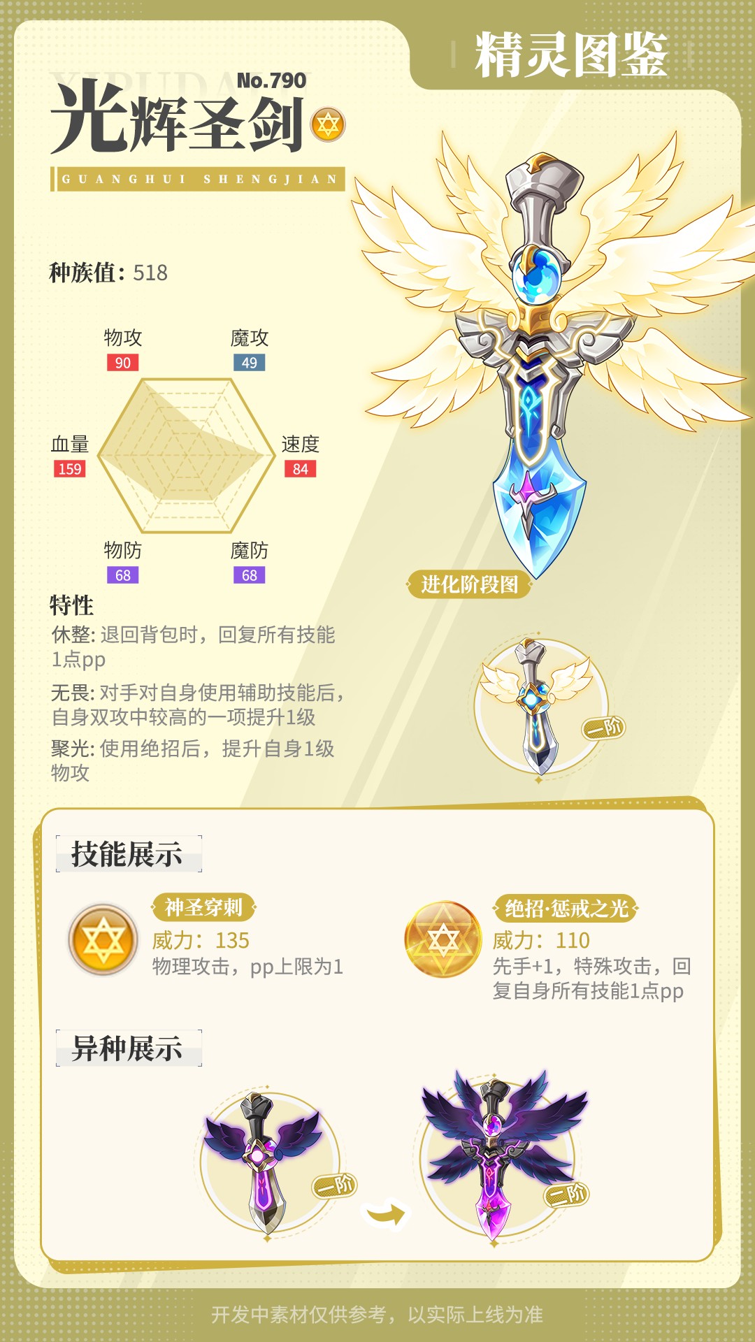 《西普大陆》光辉圣剑精灵信息