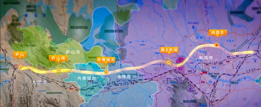 京港高铁南昌至九江段全线开始铺轨，通行将缩至半小时内