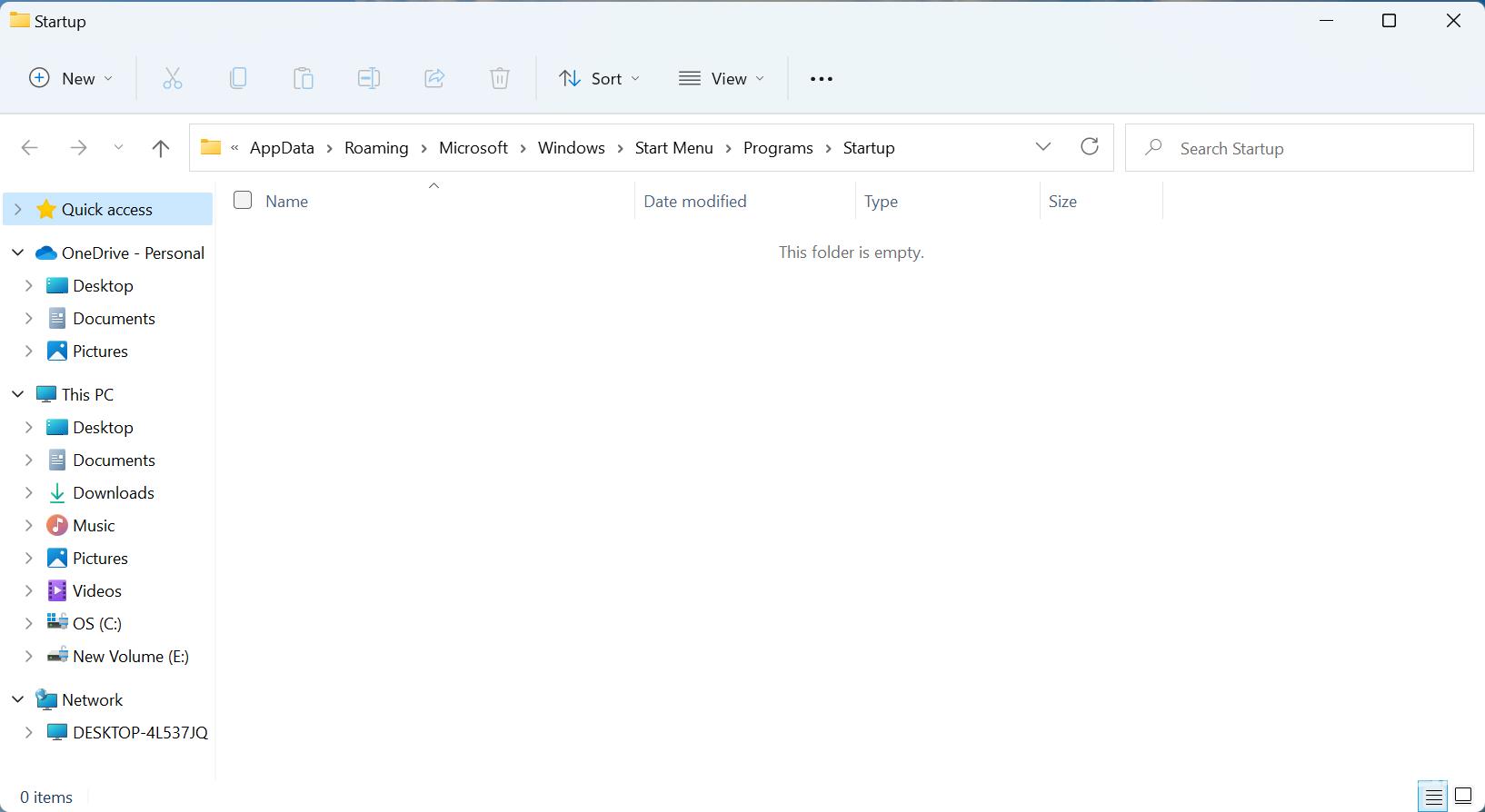 Win11系统启动文件夹是空的怎么办？