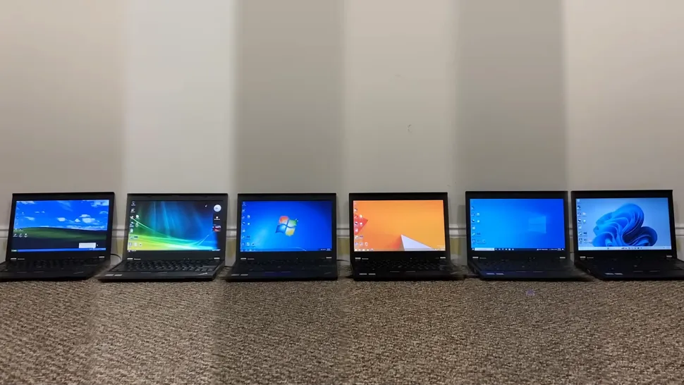 六代微软 Windows 系统非严谨对比测试：Win11 在老旧硬件上表现大多垫底