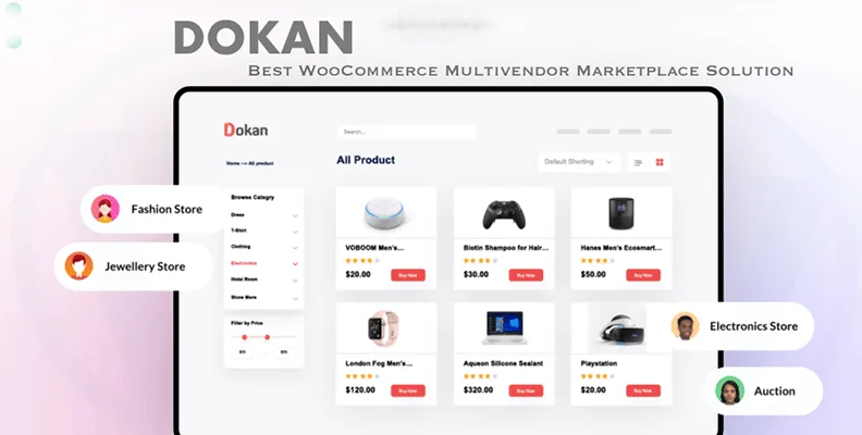 Dokan Pro v4.2.2 汉化版    多供应商市场（Marketplace）插件