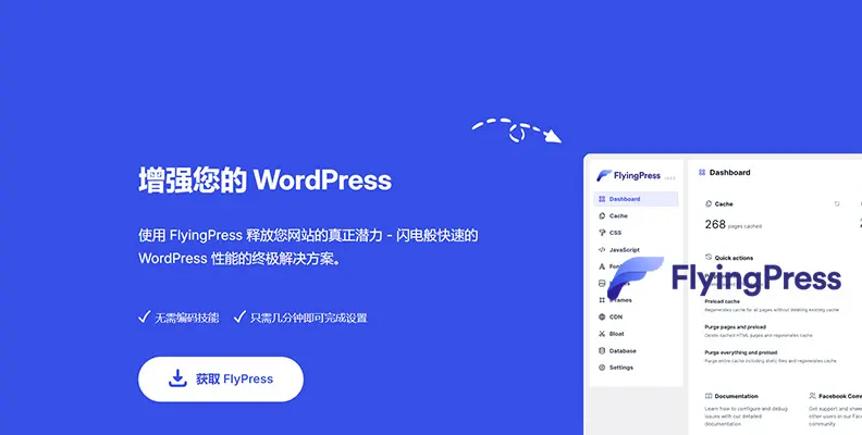 FlyingPress v5.2.4    WordPress 一体化缓存与优化插件