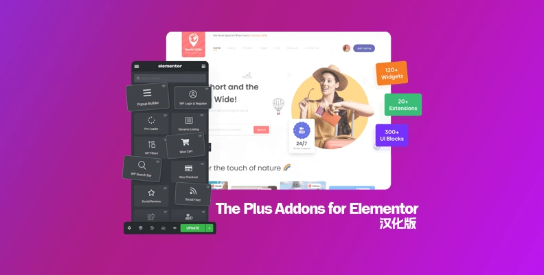 The Plus Addons for Elementor    Pro v6.4.4 汉化版    高级小部件