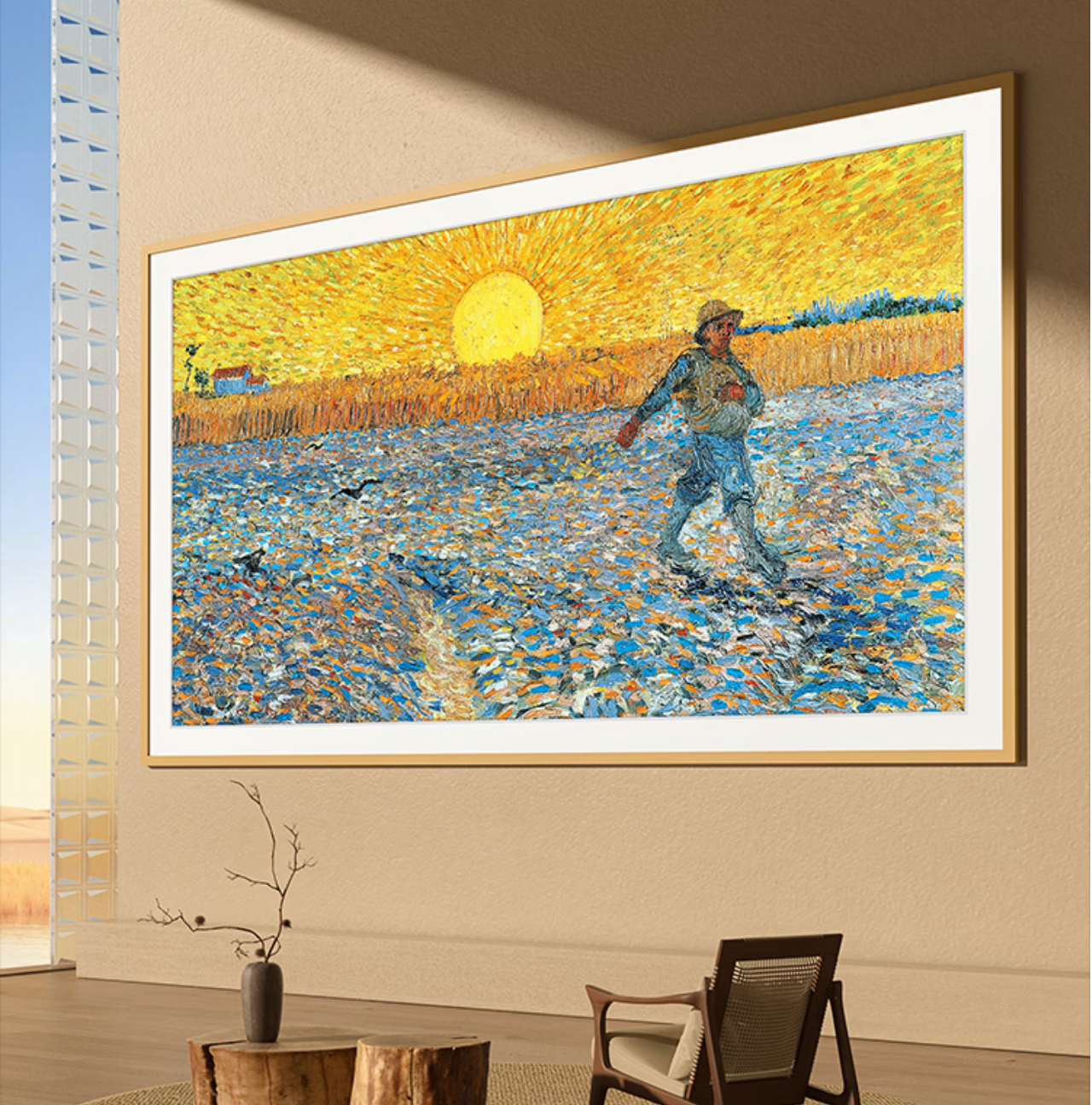 实付 3699 元限量赠 6000 元礼包：创维 A7H 壁纸电视首发，3.9cm 厚 + 100% 无缝贴墙