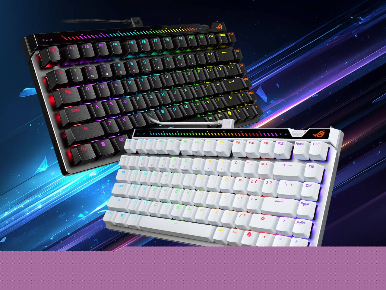 华硕 ROG 魔导士 Ace 75 HE 有线磁轴键盘今晚 20:00 发售，首发价 1199 元