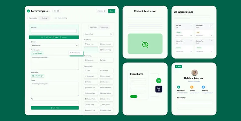 WP User Frontend Pro v4.2.6 汉化版    前端用户中心插件