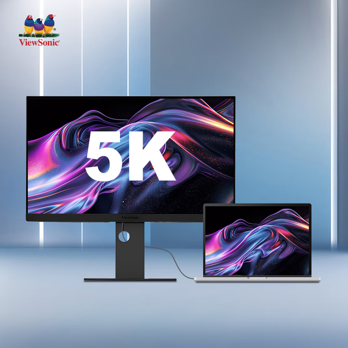 优派推出 8999 元 27 英寸 5K 75Hz 专业显示器：双雷电 4 接口，适配苹果 Mac 生态