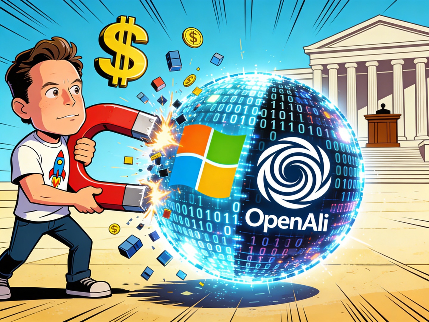 马斯克宣布起诉 OpenAI 与微软，索赔最高 1340 亿美元