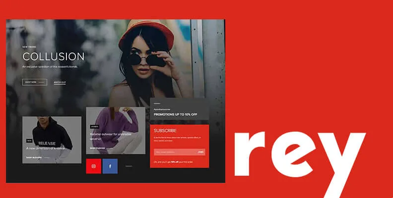 Rey v3.1.10 汉化版    艺术品、服装或家具店 WooCommerce 主题