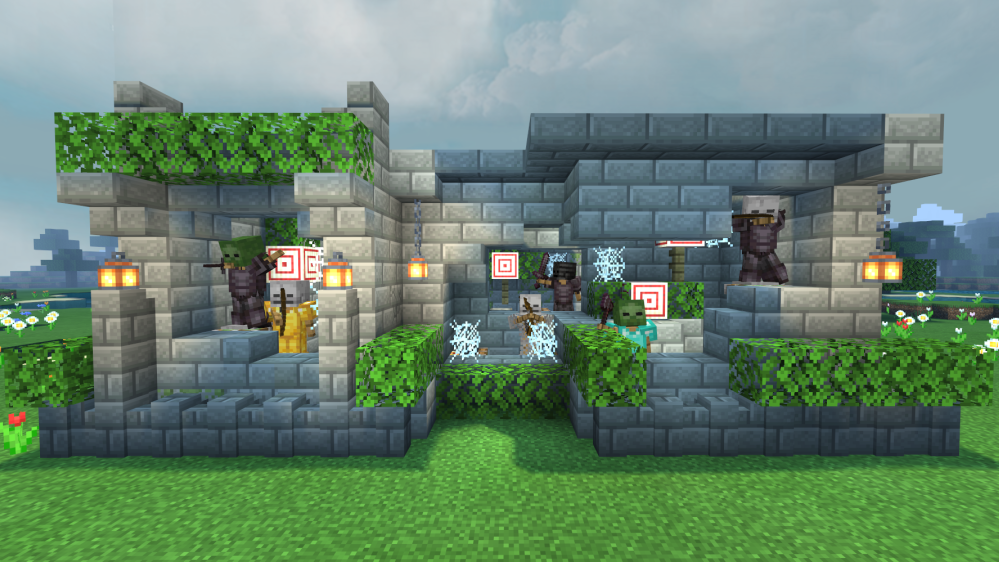 《我的世界：移动版》射术练习场搭建方法